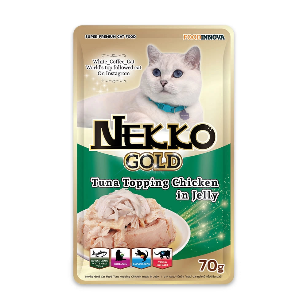 NEKKO GOLD 金裝成貓濕糧包 - 6款口味 (70g)