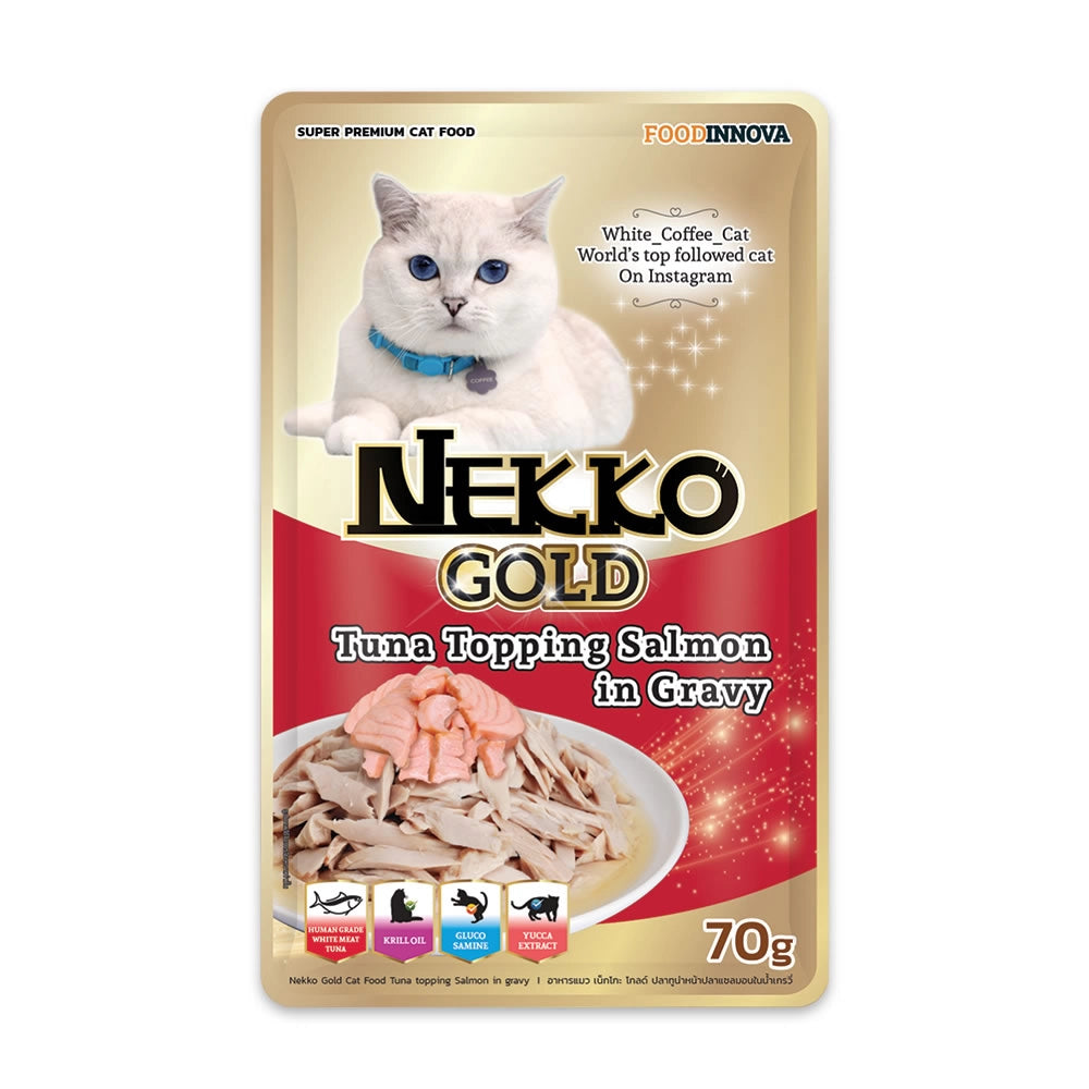 NEKKO GOLD 金裝成貓濕糧包 - 6款口味 (70g)