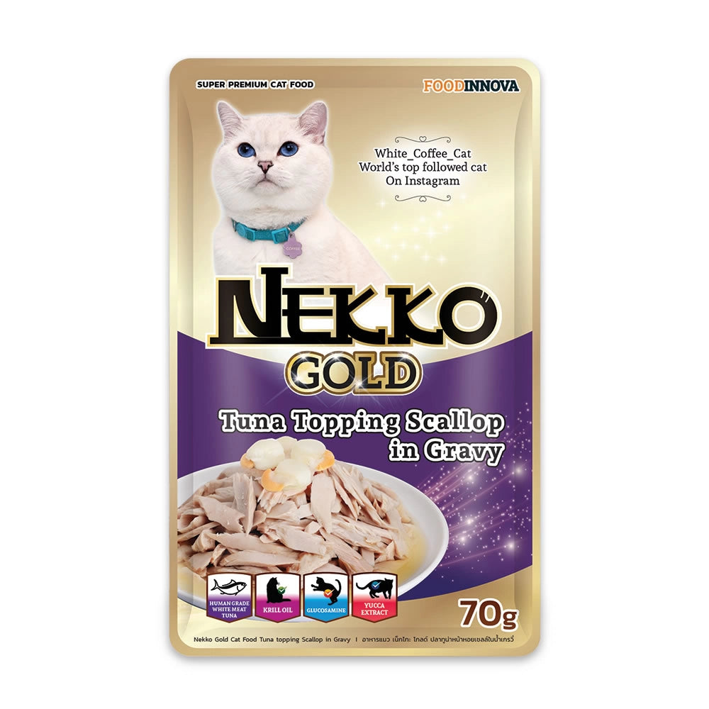NEKKO GOLD 金裝成貓濕糧包 - 6款口味 (70g)