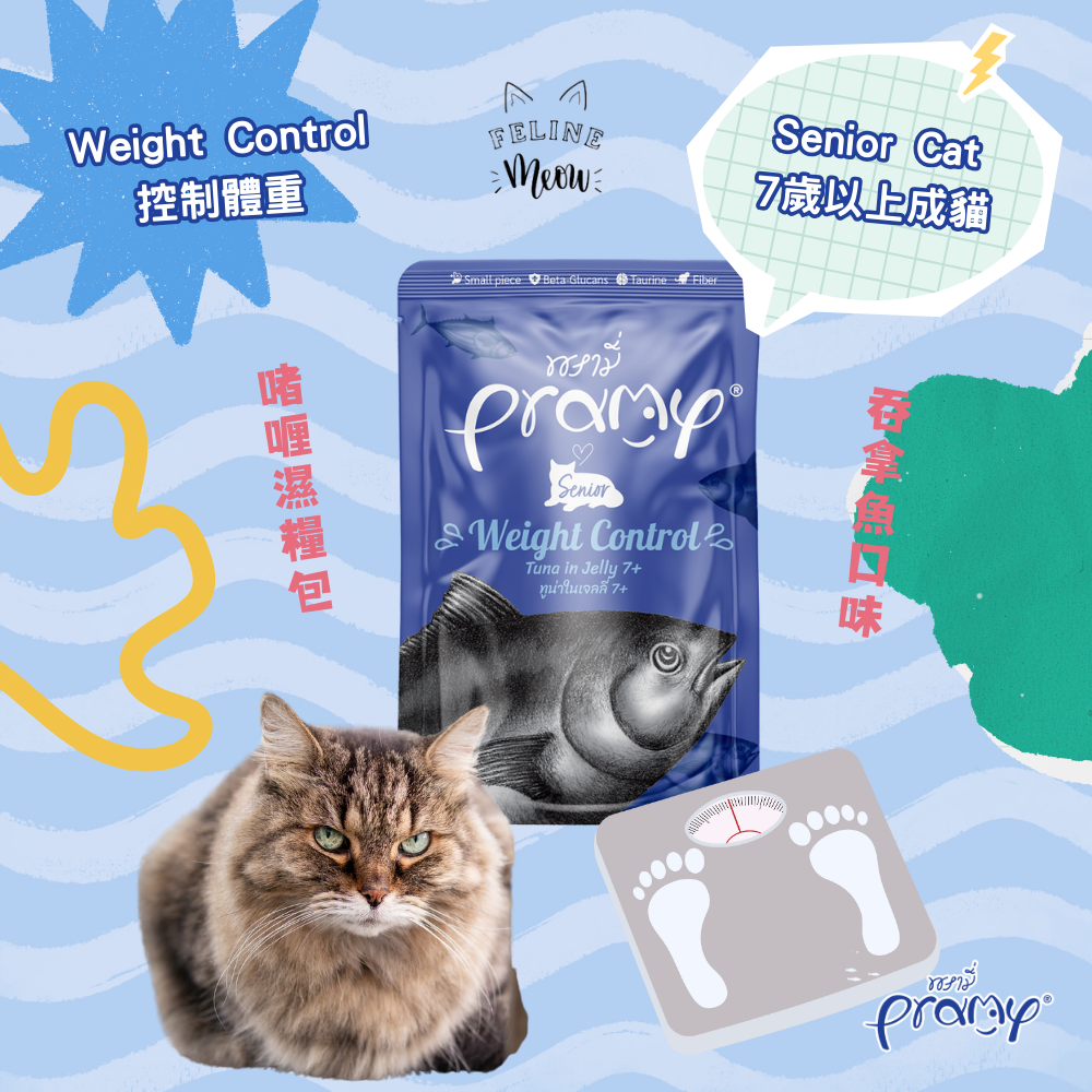 PRAMY functional Senior 功能性老年貓啫喱濕糧包