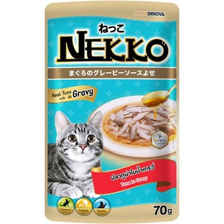 Nekko gravy adult cat gravy wet food pack - 5 flavors (70g)