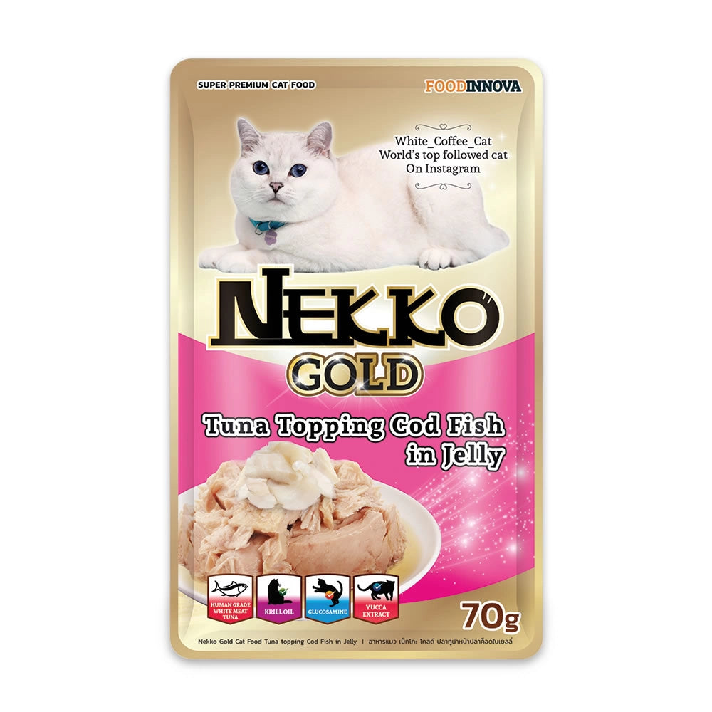 NEKKO GOLD 金裝成貓濕糧包 - 6款口味 (70g)