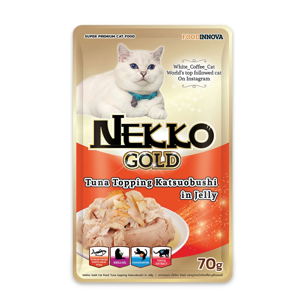 NEKKO GOLD 金裝成貓濕糧包 - 6款口味 (70g)